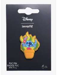 103135 - BoxLunch - Lilo & Stitch - Stitch Floral Pot Free-D - Loungefly alternate image
