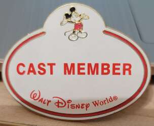 103141 - Cast Member Name Tag  "CAST MEMBER" - Walt Disney World