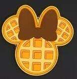 Mickey & Minnie Mouse Waffle Scented Enamel Pin Set - Minnie Pin Only