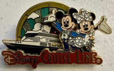 103181 - Disney Cruise Line - Mickey and Minnie in Formal Attire with Ship - Disney Cruise Line