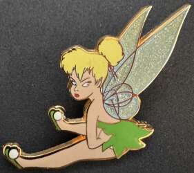 103191 - Tinker Bell - Tinker bell sitting with her hands on hip looking over her shoulder, glitter wings