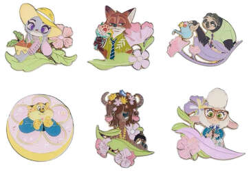 103227 - SHDR Zootopia Spring Mystery Pins 2025 - Whole Set - Shanghai Disney Resort