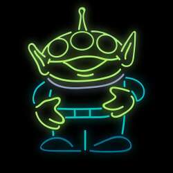 103228 - (PALM) Disney Pixar Toy Story Collectible Pin Special Edition 300 - Neon Alien 2” GITD - Disney Licensed alternate image