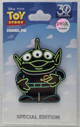 103228 - (PALM) Disney Pixar Toy Story Collectible Pin Special Edition 300 - Neon Alien 2” GITD - Disney Licensed alternate image
