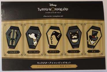 103233 - Twisted Wonderland Character Coffin Icons Set - Twisted Wonderland Character Coffin Icons Set - Five Pins Faculty Ver. - Disney Store Japan