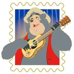 103264 - Disney Park Stamps - Big Al - Country Bear Musical Jamboree - Walt Disney Imagineering alternate image
