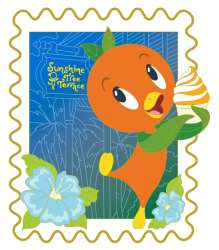 103274 - Disney Park Stamps - Orange Bird - Sunshine Tree Terrace - Walt Disney Imagineering