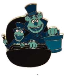 Muppets Haunted Mansion - Kermit and Fozzie as Hatbox Ghost