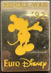 103420 - Rendez-Vous '92 - Euro Disneyland - Mickey Mouse (Yellow) - Disneyland Resort Paris