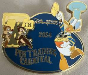 103435 - Pin Trading Carnival 2024 - Chef Donald with Chip & Dale - Cast memeber - Hong Kong Disneyland