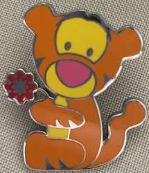 103446 - Cute Characters - Tigger with flower - Hong Kong Disneyland