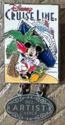 103527 - Disney Cruise Line: Artist Choice - Mickey on the Beach Dangle November 2002 - Disney Cruise Line