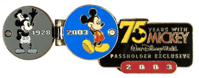 103529 - 75 Years with Mickey - 75 years of Mickey WDW Epcot 2003 Passholder Exclusive - Walt Disney World alternate image