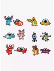 103607 - BoxLunch - Lilo & Stitch Experiment Cousins & Spaceships Blind Box Pin Set - Unopened Box - Loungefly alternate image