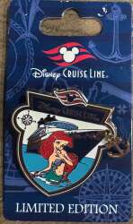 103624 - Disney Cruise Line - Anchor Characters with Ship - Ariel - Disney Cruise Line