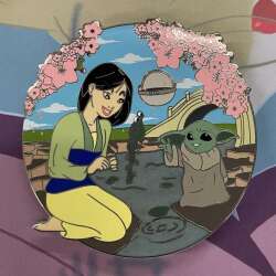103732 - Fantasy Pin Series: Lindapendent - Mulan & The Child (Grogu) - Fantasy Unlicensed