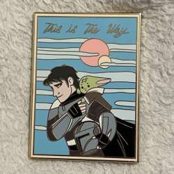 103736 - Fantasy Pin Series - Mandalorian & Grogu - Fantasy Unlicensed
