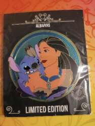 103737 - Fantasy Pin Series: AlbaPins - Pocahontas & Stitch - Fantasy Unlicensed