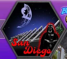 Greetings From San Diego: Darth Vader and Death Star at the San Diego Convention Center