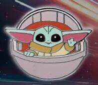 Cutest in the Galaxy Lanyard with Pin Set - Grogu Waving Only