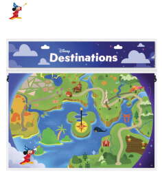 104041 - Destination D23: Disney Destinations Mystery Collection - Map and Sorcerer Mickey Starter Pin Set - Walt Disney Imagineering