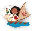 104050 - Destination D23: Disney Destinations Mystery Collection - Moana, Hei Hei and Pua - Walt Disney Imagineering