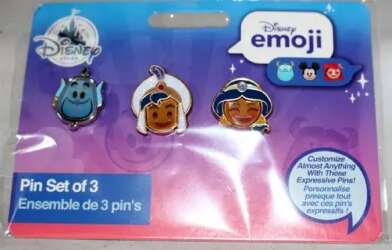 104089 - Disney Lenticular Emoji - Genie, Jasmine & Aladdin Emoji Set - Disney Store US alternate image