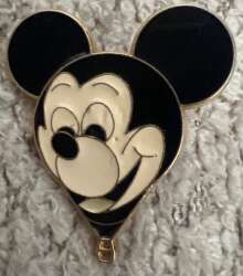 104203 - Mickey Mouse - Hot Air Balloon - Black & White - Walt Disney World