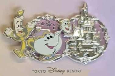 104233 - Disney 100 Pin Trading Fun Day Boxed Set - Beauty and the Beast - TDR - Shanghai Disney Resort alternate image