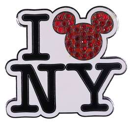 92495 - Jeweled I Heart (Mickey) New York