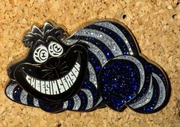 104333 - Fantasy Pin Series - Blue Glitter Cheshire Cat - Cheesin Season - Fantasy Unlicensed