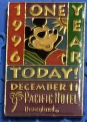 104356 - Disneyland Pacific Hotel - 1996 - One Year Today! - Disneyland Resort