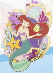 Pink a la Mode Ariel Melodic Mermaid Jumbo LE 200