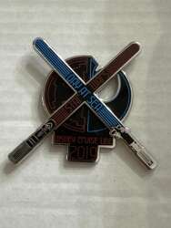 104397 - Star Wars Day At Sea 2019 - Resistance and New Order Split Symbol Under Crossed Lightsabers - Disney Cruise Line