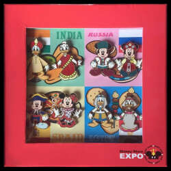 World Food Costumes Pin Set