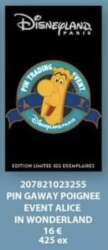 78802 - Alice in Wonderland Pin Trading Event 2024 - Doorknob - Disneyland Resort Paris alternate image