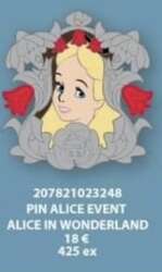 78793 - Alice in Wonderland Pin Trading Event 2024 - Alice - Disneyland Resort Paris alternate image