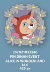 78792 - Alice in Wonderland Pin Trading Event 2024 - Dinah - Disneyland Resort Paris alternate image