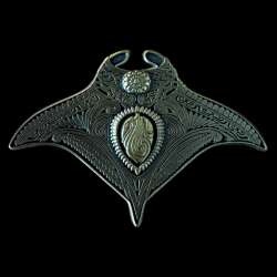 Polynesian Island Tower Stingray Artwork