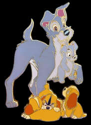 104597 - Disney Auctions - Tramp and Pups