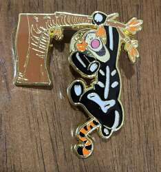 Tigger in a Skeleton Costume