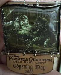 Opening Day Pin Featuring Captain Jack Sparrow and Davy Jones - Dangle