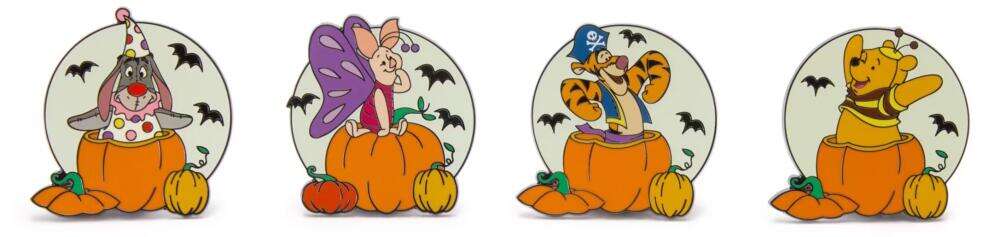 104736 - Costumed Winnie the Pooh & Friends Halloween Pumpkin Set — Full Set alternate image