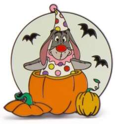 Costumed Winnie the Pooh & Friends Halloween Pumpkin Set — Eeyore as Clown ONLY