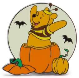 Costumed Winnie the Pooh & Friends Halloween Pumpkin Set — Pooh Bear as Bee ONLY