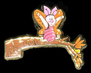 Piglet Dressed as a Butterfly