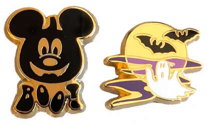 Mickey Jack O Lantern & Ghost - Mini 2 Pin Set