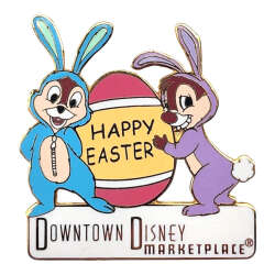 Chip & Dale in Easter Bunny Costumes: Downtown Disney
