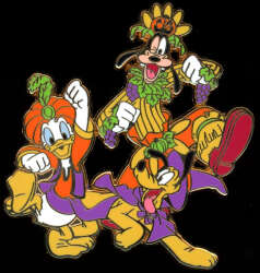 Donald, Goofy and Pluto