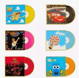 105088 - Boxlunch - Pixar Records - Full Set - Loungefly alternate image